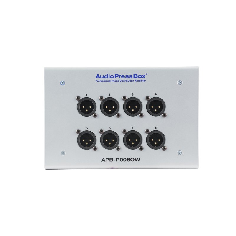 AudioPressBox Passiv vgmonteret stageboks, 1 Line In, 8 MIC Out