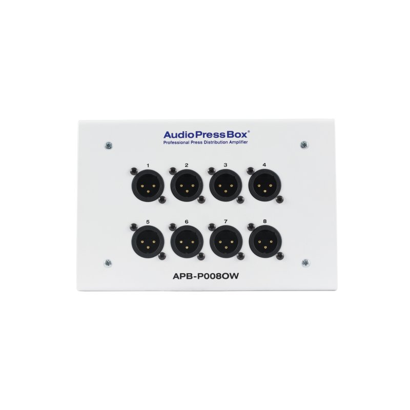 AudioPressBox Passiv vgmonteret stageboks, 1 Line In, 8 MIC Out