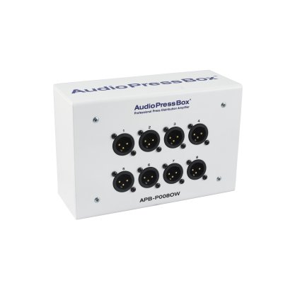 AudioPressBox Passiv vgmonteret stageboks, 1 Line In, 8 MIC Out