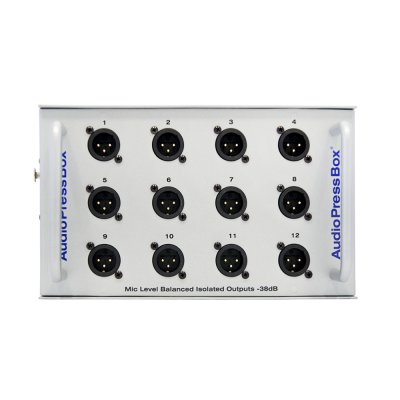 AudioPress Box stageboks 1 in og 12 out