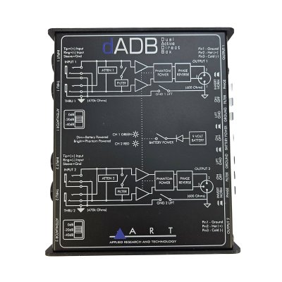 ART Dual aktiv Di-Box, interface Jack/XLR