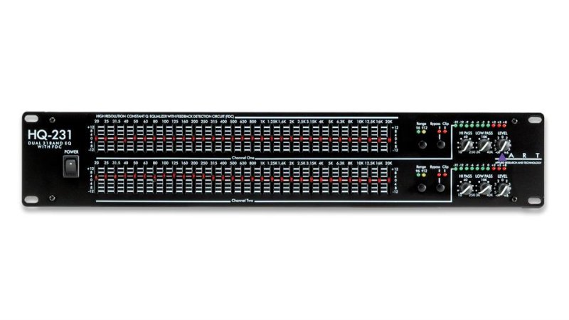 ART Grafisk Equalizer 2 x 31 bnd, med feedback detection