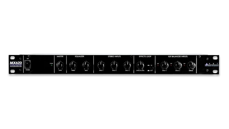 ART Stereo rackmixer 3 Mic og 3 line input