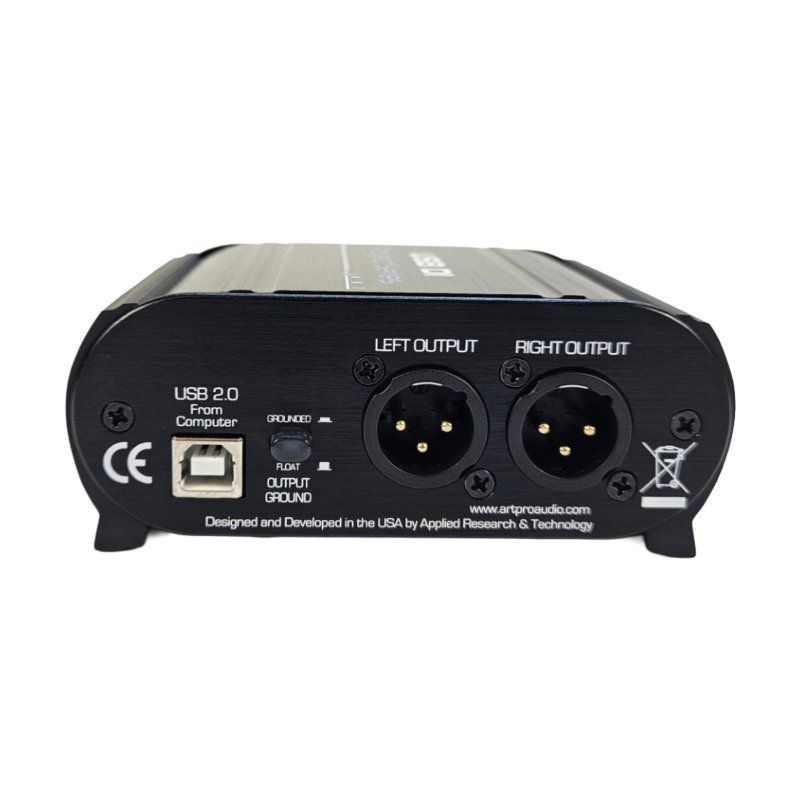 ART USB Di-Box, interface Jack/XLR