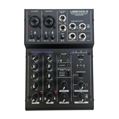 ART Mixer 4 kanaler med USB interface