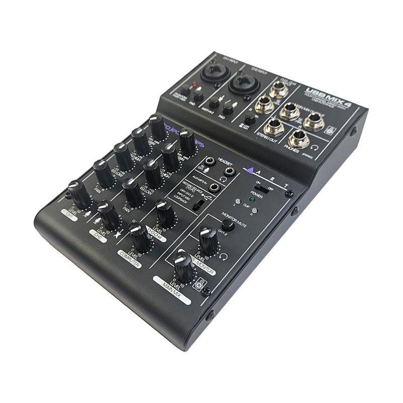 ART Mixer 4 kanaler med USB interface