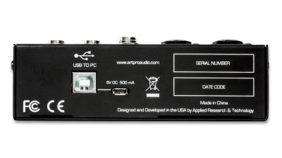 ART Mixer 4 kanaler med USB interface