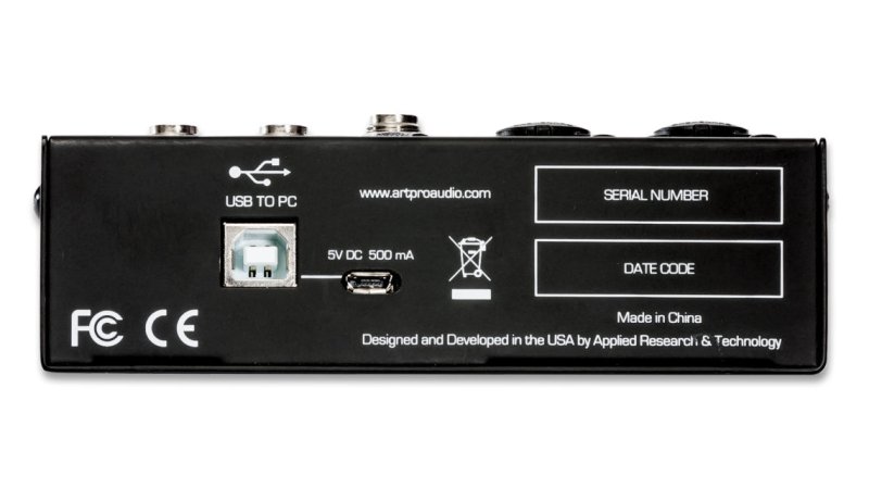 ART Mixer 4 kanaler med USB interface