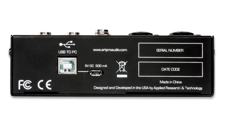 ART Mixer 4 kanaler med USB interface