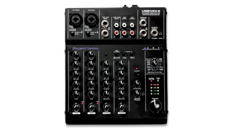 ART Mixer 6 kanaler med USB interface