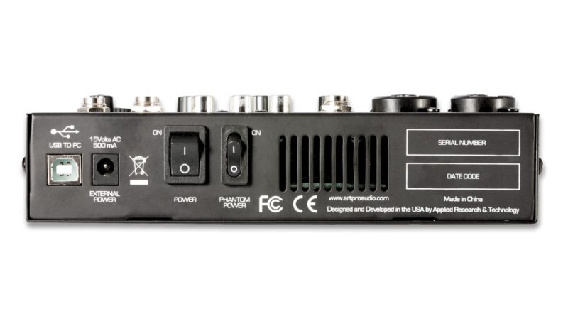 ART Mixer 6 kanaler med USB interface