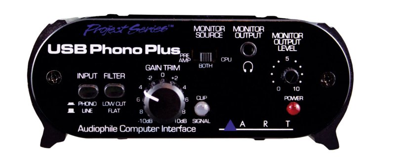ART USB Audio Interface med Phono PreAmp