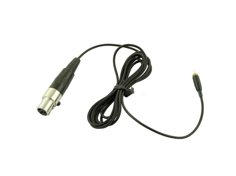 Audac kabel til CMX705, 725, 4 pin mini XLR, Sort
