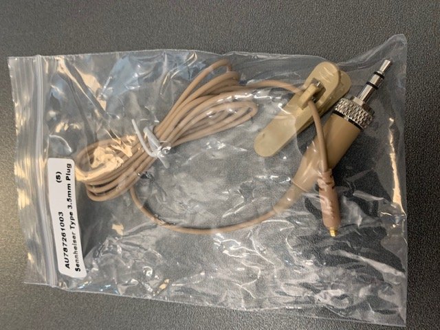 Audac kabel til headst, DB type minijack 3,5mm , Sort