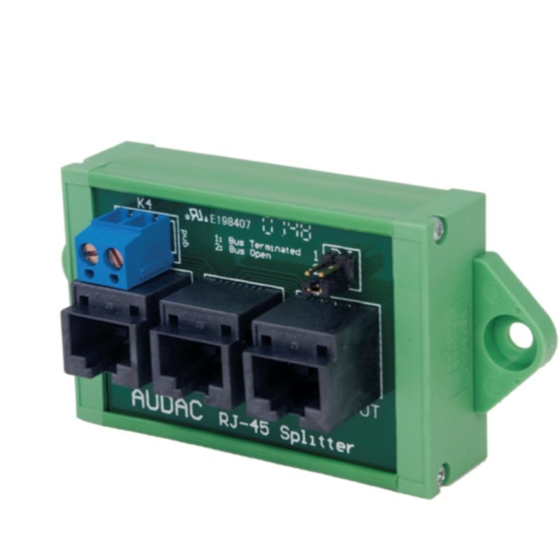 RJ45 connection split enhed med power injection-mode