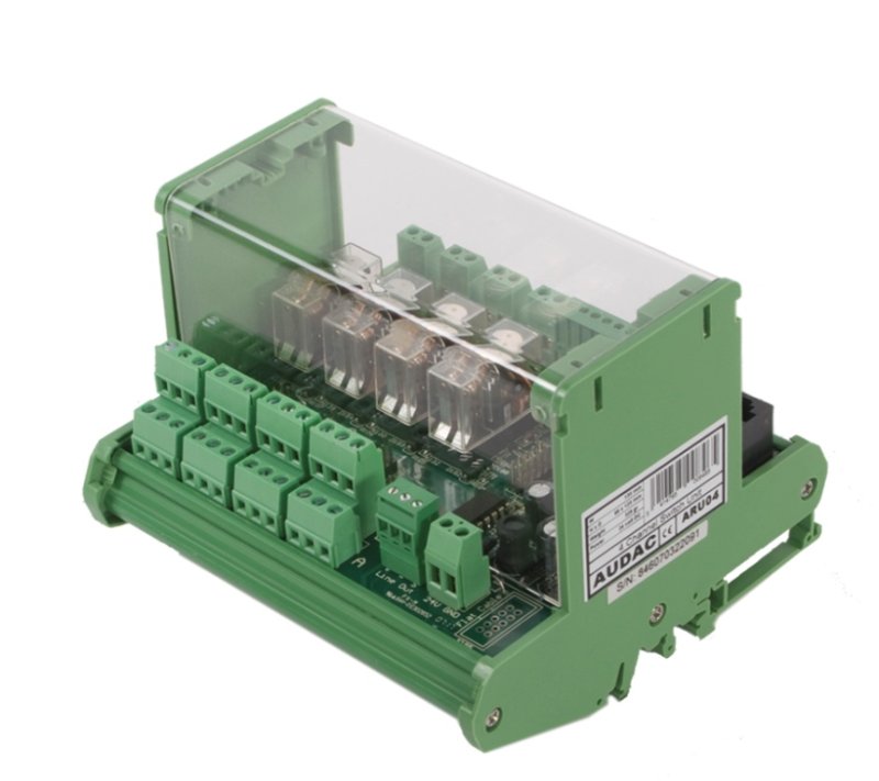Audac Digital relay ARU104 mk2 enhed til 4 zoner