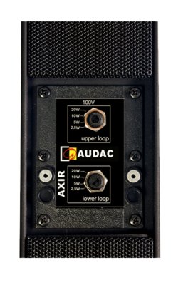 Audac Axir s�jleh�jttaler 120W, 100 V el. 6 Ohm, sort