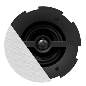 Audac indbygningsh�jttaler til loft CALI424, Hvid