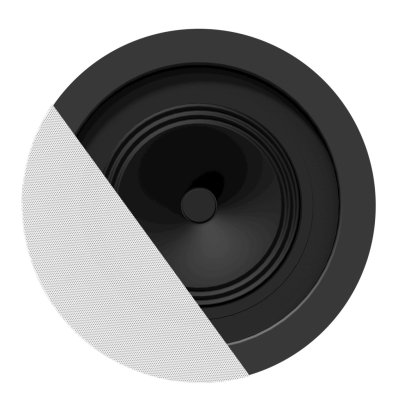 Audac indbygningsh�jttaler til loft CENA820D, 16 Ohm  Hvid