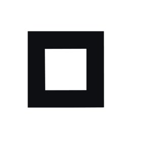 Audac CF45S/B ramme til enkelt indbygningsd�se, Sort