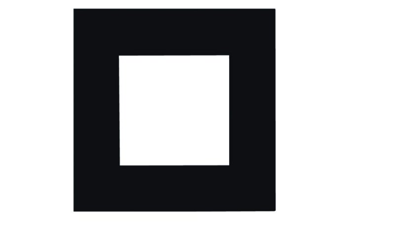 Audac CF45S/B ram til enkelt indbygningsdse, Sort