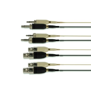 Audac headsetmikrofon kondensator med multistik, Sort