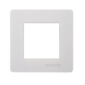 Audac ramme til indbygningsd�se til 1 stk CP45, Hvid