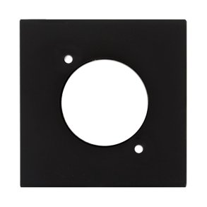 Audac Blndplade 45x45mm, D-size hul, sort