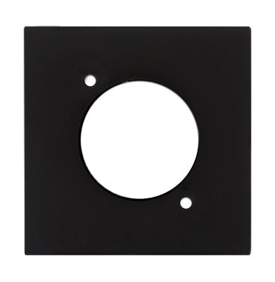 Audac Bl�ndplade 45x45mm, D-size hul, sort