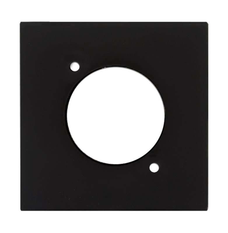 Audac Blindplatta 45x45mm, D-size hl, svart