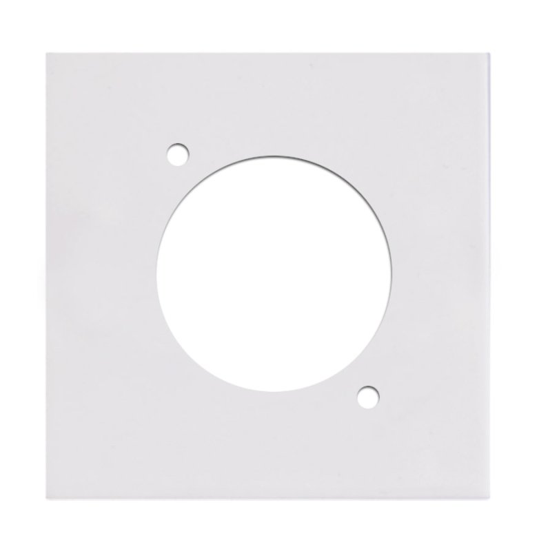 Audac Tckplatta 45x45mm, D-size hl, vit