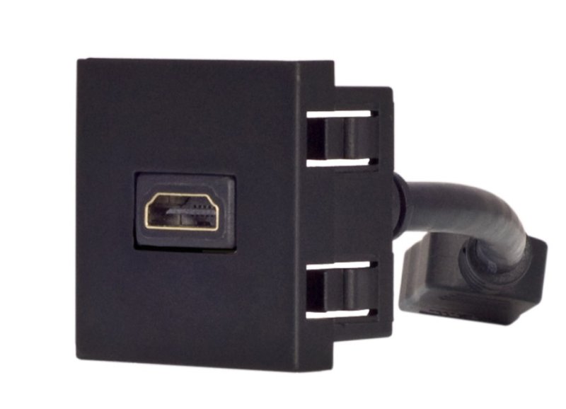 Audac HDMI Blndplade 45 x 45 mm, sort