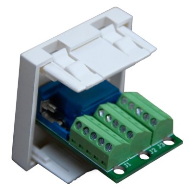 Audac VGA Bl�ndplade 45 x 45 mm, Sort