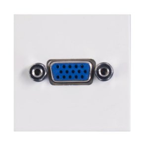 Audac VGA Blindplatta 45 x 45 mm, Vit