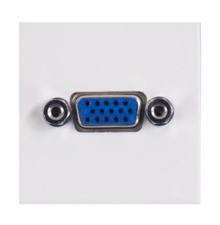 Audac VGA Blndplade 45 x 45 mm, Hvid