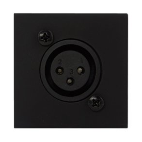 Audac Hun XLR Bl�ndplade 45 x 45 mm, Sort