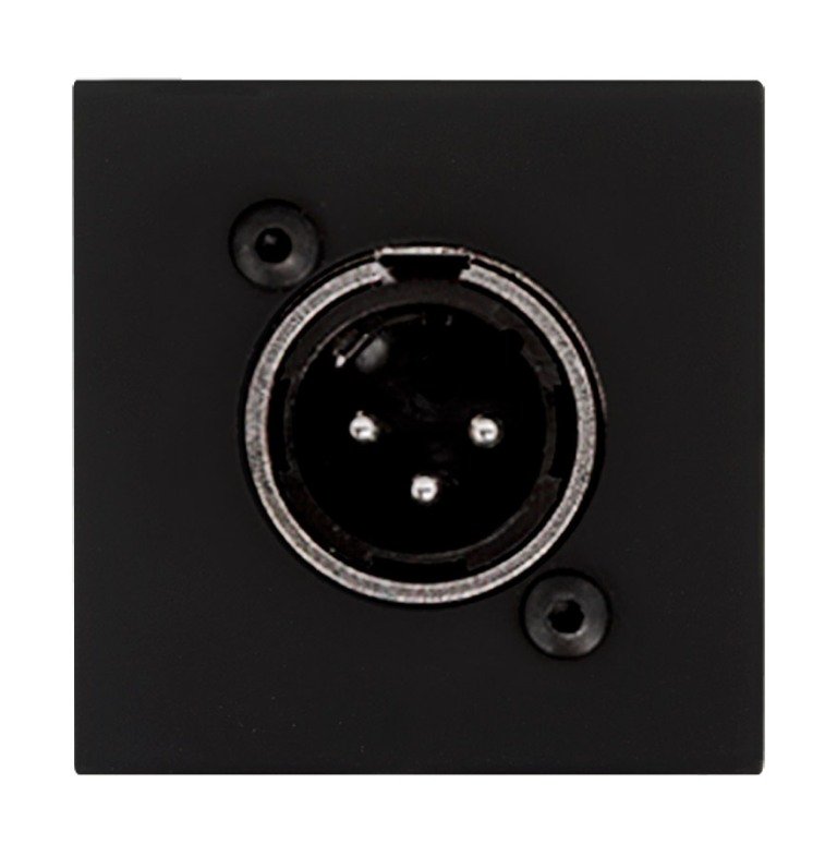 Audac Han XLR Blndplade 45 x 45 mm, Sort