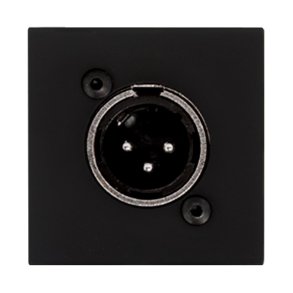 Audac Han XLR Blindplatta 45 x 45 mm, Svart