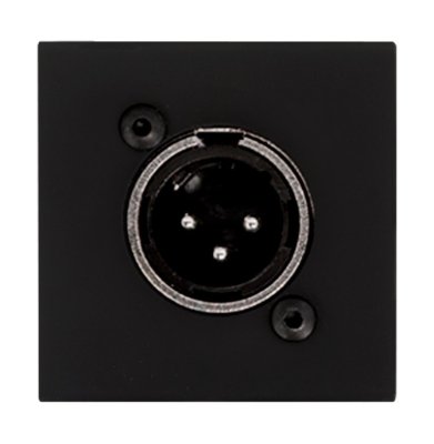 Audac Han XLR Bl�ndplade 45 x 45 mm, Sort