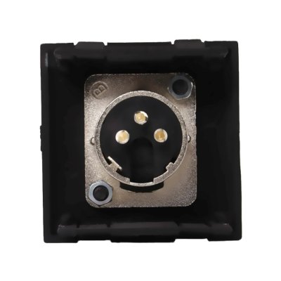 Audac Han XLR Bl�ndplade 45 x 45 mm, Sort