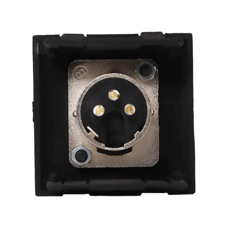 Audac Han XLR Blndplade 45 x 45 mm, Sort