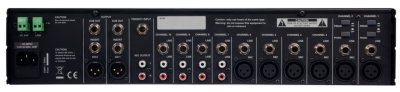 Audac Zonemixer 2 zoner, 10 kanaler rackmontering 2U