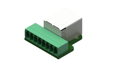 Audac Kabeltest adapter 8-pin terminal block til RJ45
