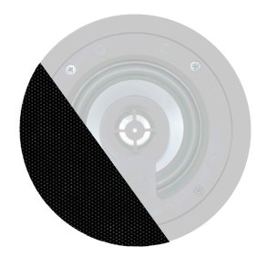Audac GLC06 frontgrill til Celo 6, RAL 9005, Sort