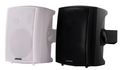 Audac LW523 3-vejs aktiv h�jttaler s�t, 2x40W, sort RJ45 out