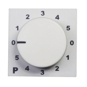 Programkontroll f�r 5 zoner - vit f�r Euro 45x45 standard