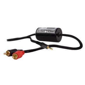 Audac isolation transformer 3,5 mm Jack male / RCA male