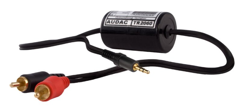 Audac isolation transformer 3,5 mm Jack male / RCA male