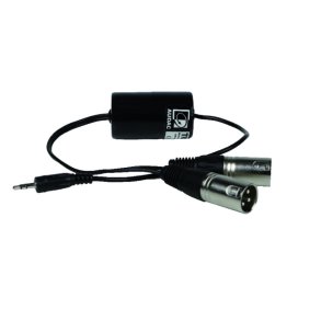 Audac isolation transformer 3,5 mm Jack han til 2 x XLR