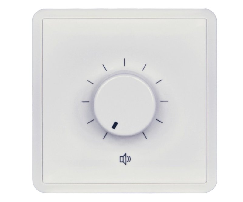 Audac Volume control 20 watt100 V (EU 80x80) Hvid